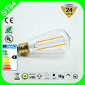 E27 180lm ceiling light lamp St64 2W led filament bulb