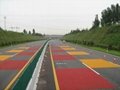 南京道路彩色路面划线施工 南京达尊交通工程公司