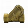 Female BSPP Brass Type Y Strainer With Plug Valve Connector Fitting 1