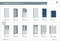 Factory supply sliding&glass door filing cabinet 2