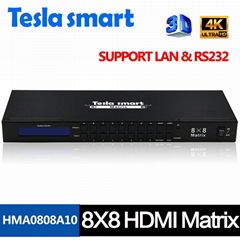 2017 CCTV Led 4k HDMI Matrix Switch 8X8