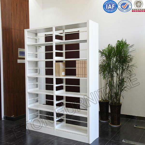 Office Furniture Double Sided Full Steel Multilayer Book Shelf Bookcase 2