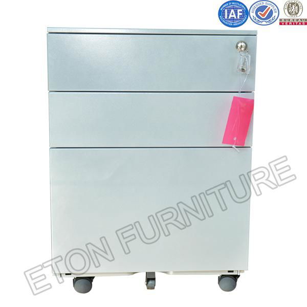 Office Full Steel 3 Drawer Filing Base Cabinet Beside Wall 4