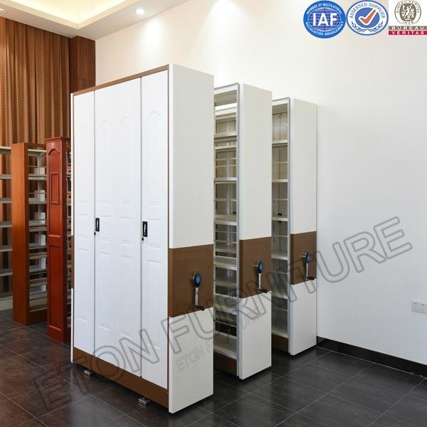 Yiteng Hot Selling Library Mobile Steel Embossing Shelving Cabinet 2