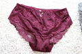 Custom Design high rise plus size women briefs fat women lace panty briefs panti 3