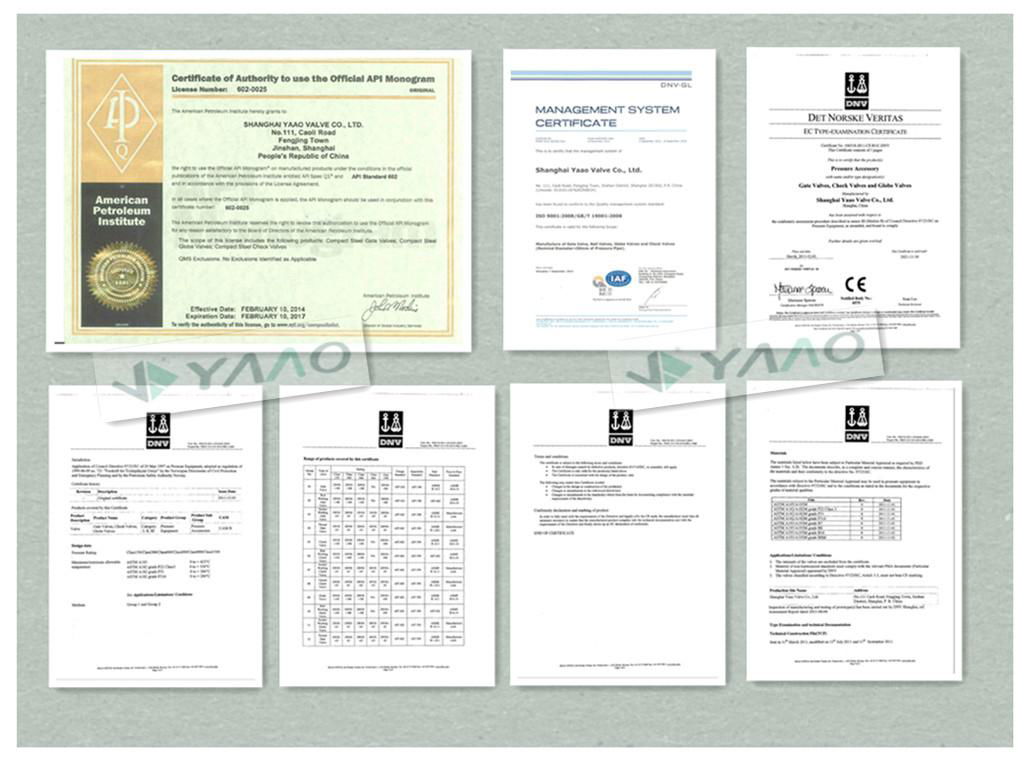 Forged Ball Valve API certificate 4