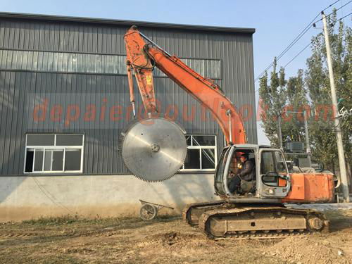 excavator diamond rock saw rock cutter machine  2