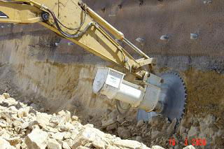 excavator diamond rock saw rock cutter machine  5