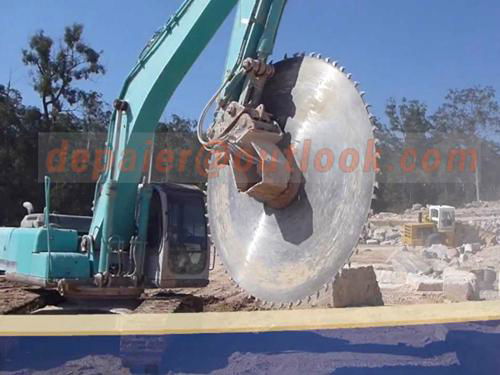 excavator attachment rock saw cutting blade