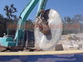 excavator attachment rock saw cutting