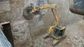 excavator attachment rock saw stone