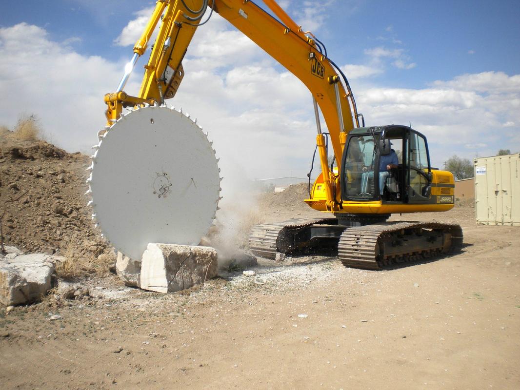 excavator stone cutting machinery concrete rock saw D2S/125 DELI