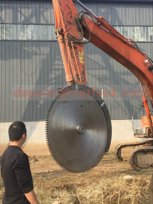 excavator stone cutting machinery rock saw blade 4