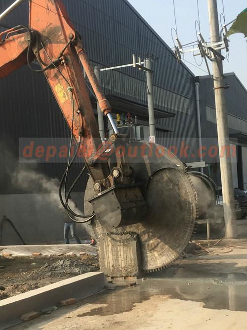 excavator stone cutting machinery rock saw blade 5