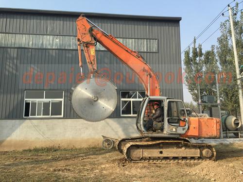 excavator stone cutting machinery hydraupower rock saw 5