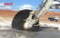 excavator stone cutting machinery rock saw