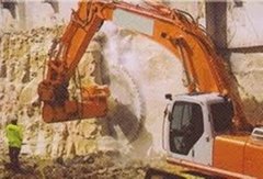 excavator stone cutting machinery block cutter