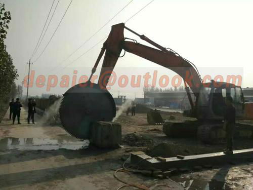 excavator rock saw with new design 2