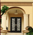 Xiamen Factory Direct Wrought Iron Double Entry Door 1