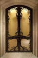 Decoration Radius Top Wrought Iron Door