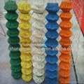 green pvc coated chain link security fence 4