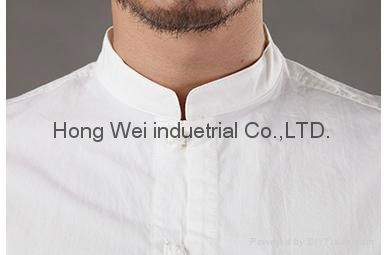 white long sleeve men's shirt chinese style  3