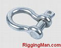 EUROPEAN TYPE LARGE BOW SHACKLE RIGGING HARDWARE 3