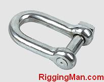 Rigging Hardware JIS TYPE SCREW PIN CHAIN SHACKLE WITH OR WITHOUT COLLAR 3