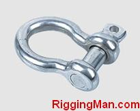 RIGGING COMMERCIAL GRADE SCREW PIN ANCHOR SHACKLE U.S TYPE 3