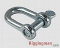 COMMERCIAL GRADE SCREW PIN D SHACKLE U.S TYPE RIGGING  1