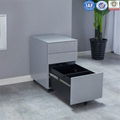 Metal Manual Mobile Filing Storage System 3 Drawer File Cabinet 3