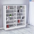 Modern metal library book shelf with adjustabled bookends 4