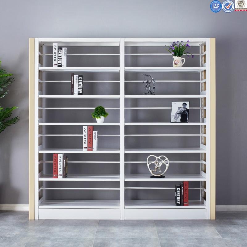 Double Column and Double Side Metal Book Shelf 3