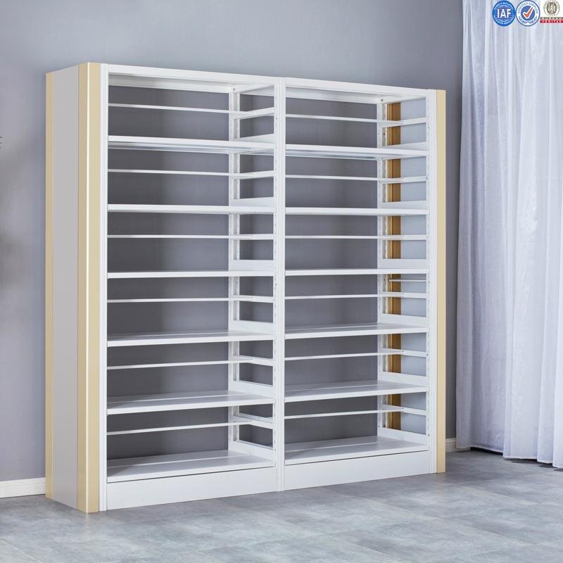 Double Column and Double Side Metal Book Shelf 5