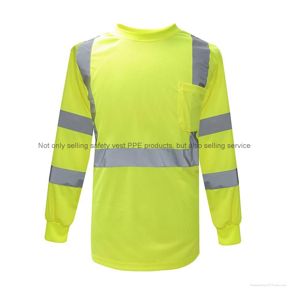 A-safety reflective safety Jumper vest  t shirt meet EN20471 5