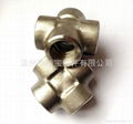 forged fittings socket-weld cross stainless  steel carbon steel cross 3000# 3