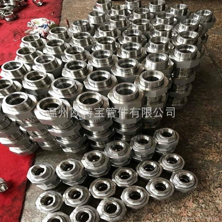 forged fittings stainless steel/carbon steel socket-weld union 3000lbs 2