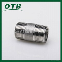 forged fittingsss/cs  two threaded pipe nipple end NPT/RC/BSP