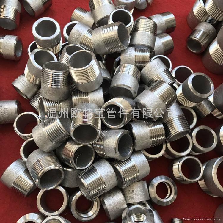 forged fittingsss/cs  two threaded pipe nipple end NPT/RC/BSP 4