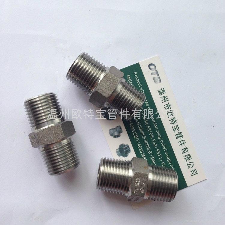 forged fittings stainless steel/carbon steel hex nipple 2