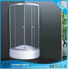 Bathroom fiberglass shower enclosures