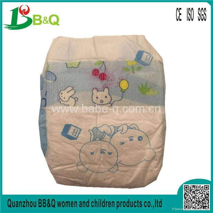 non-woven backsheet disposable baby diaper manufacturer 4