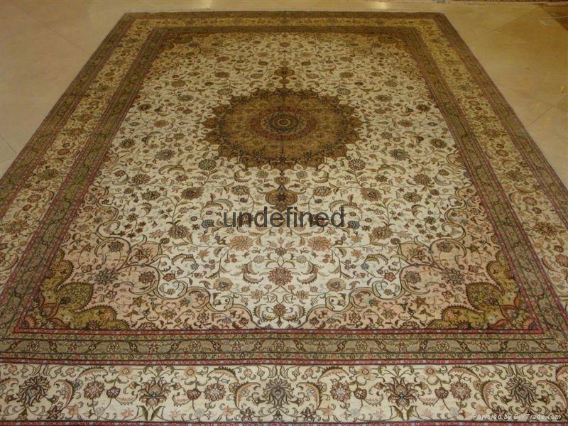 handmade silk persian carept