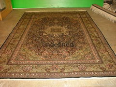 oriental handmade silk persian carpet