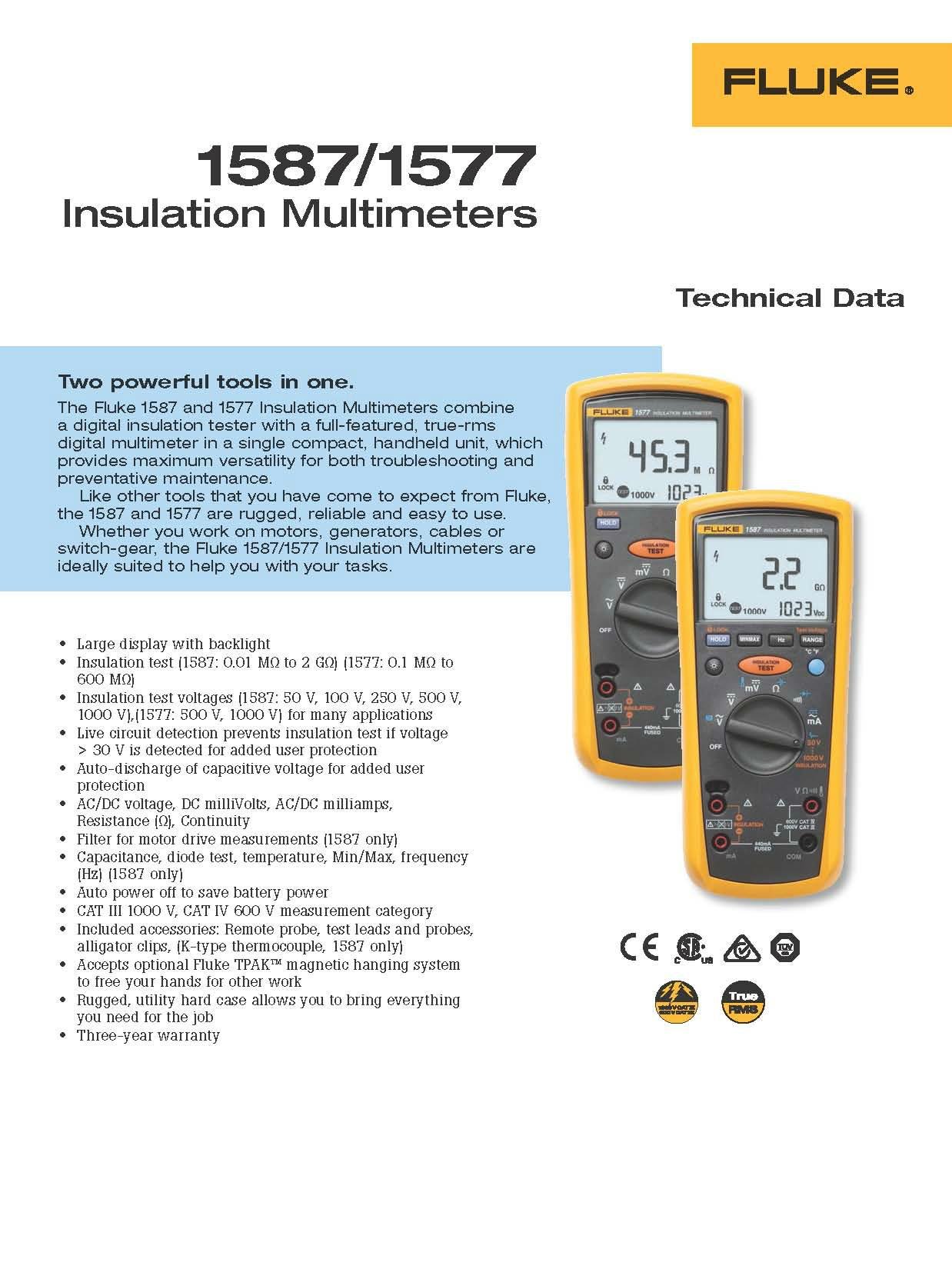 Insulation Multimeters