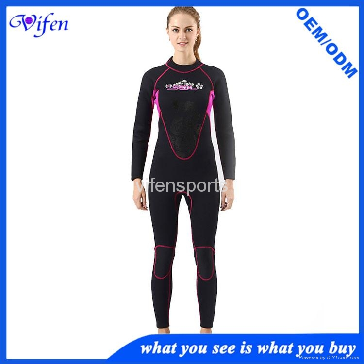 Hot Women custom colored wetsuits plus size 3mm high quality wetsuit
