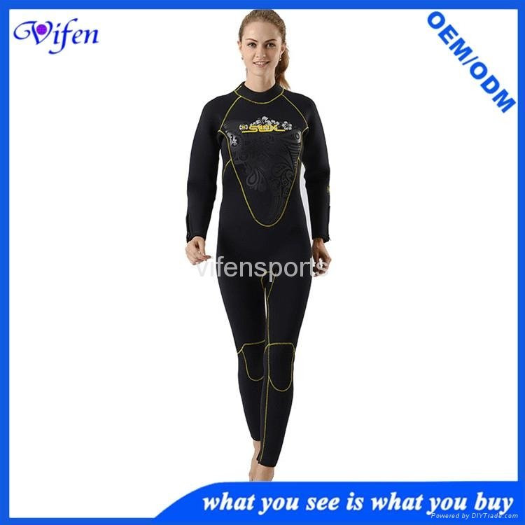 cold water suit 5mm fleece nylon women custom wetsuits scuba diving wholesale 2