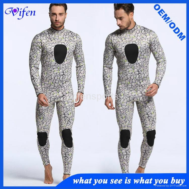 3mm camo mens wetsuits diving suit four style 5