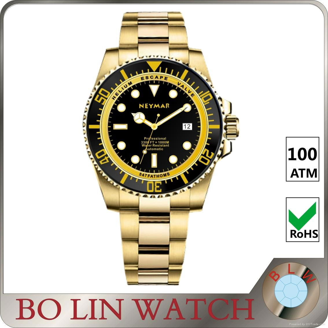Watches Men Luxury Brand Automatic, Stainless Steel Back Quartz Quality Watches