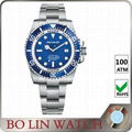 High end stainless steel case SAPPHIRE crystal glass 100 atm water resistant wat 1